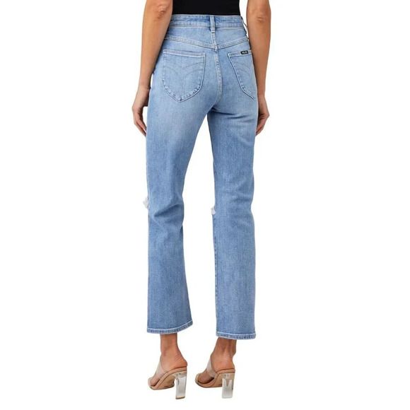 Rolla's Original Straight Bleeker Jeans in Vintage Blue 24 Womens Denim Pants - Picture 2 of 14